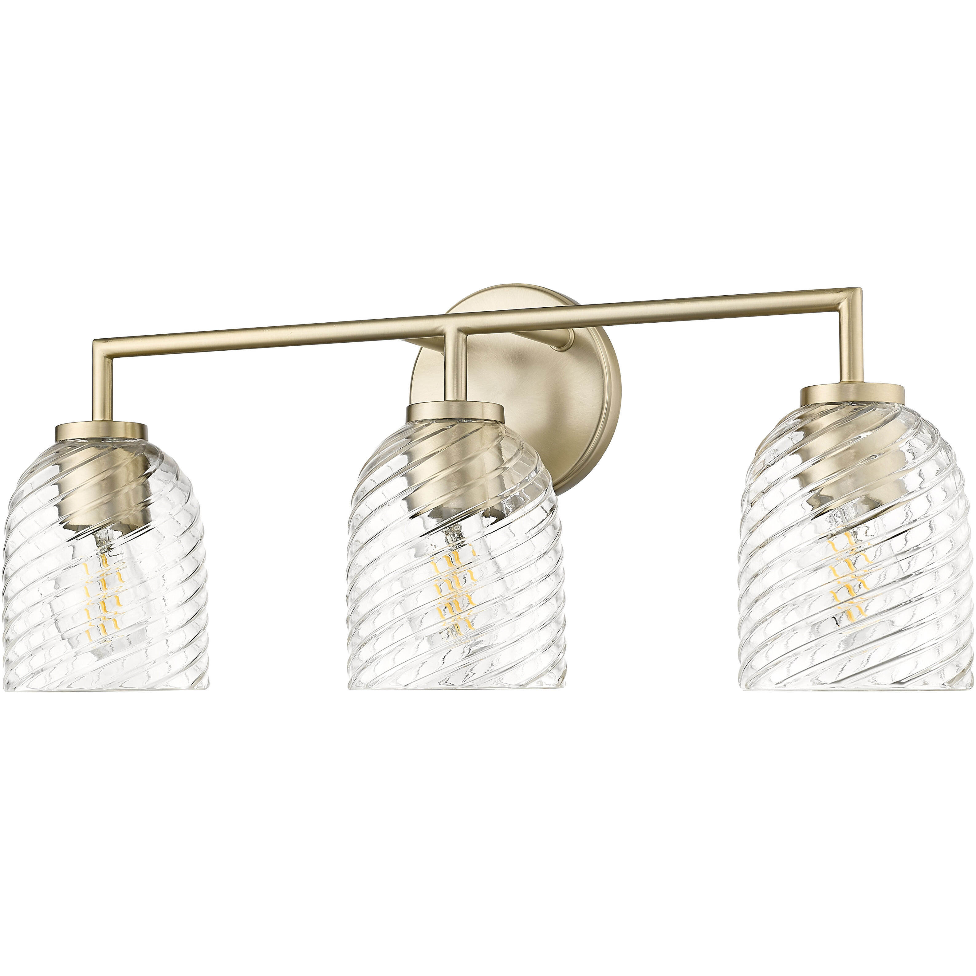 Catania 3 Light 22.75 inch Modern Gold Bathroom Vanity Light Wall Light